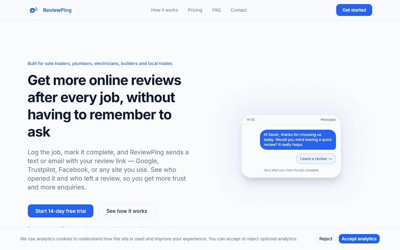 ReviewPing preview